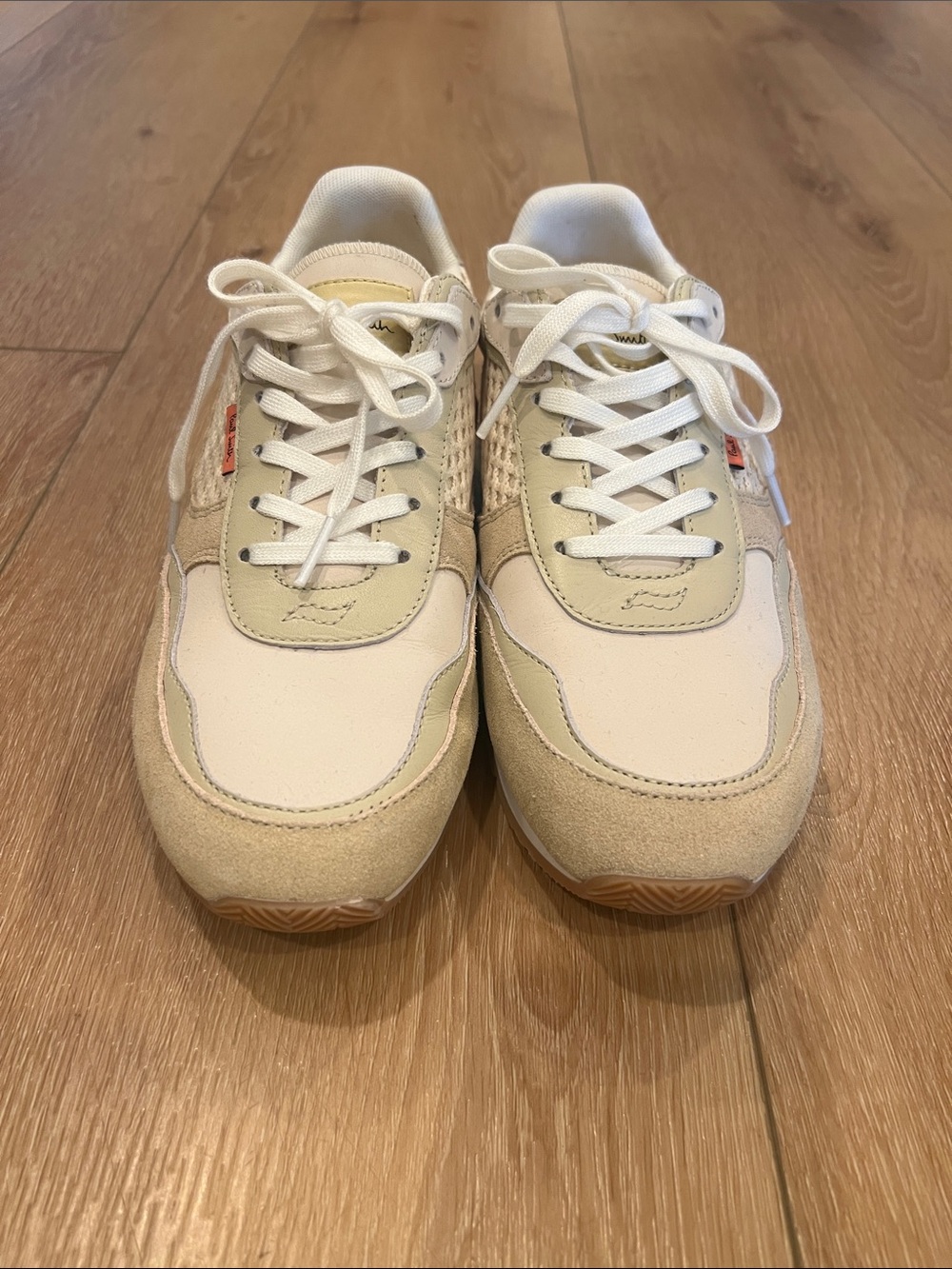 Women’s Paul Smith Neutral Beige & Cream Retro Runner Sneakers - Picture 2 of 4